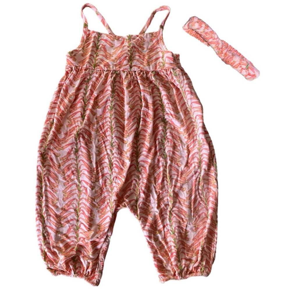 kate quinn vine stripe jumpsuit & headband bundle